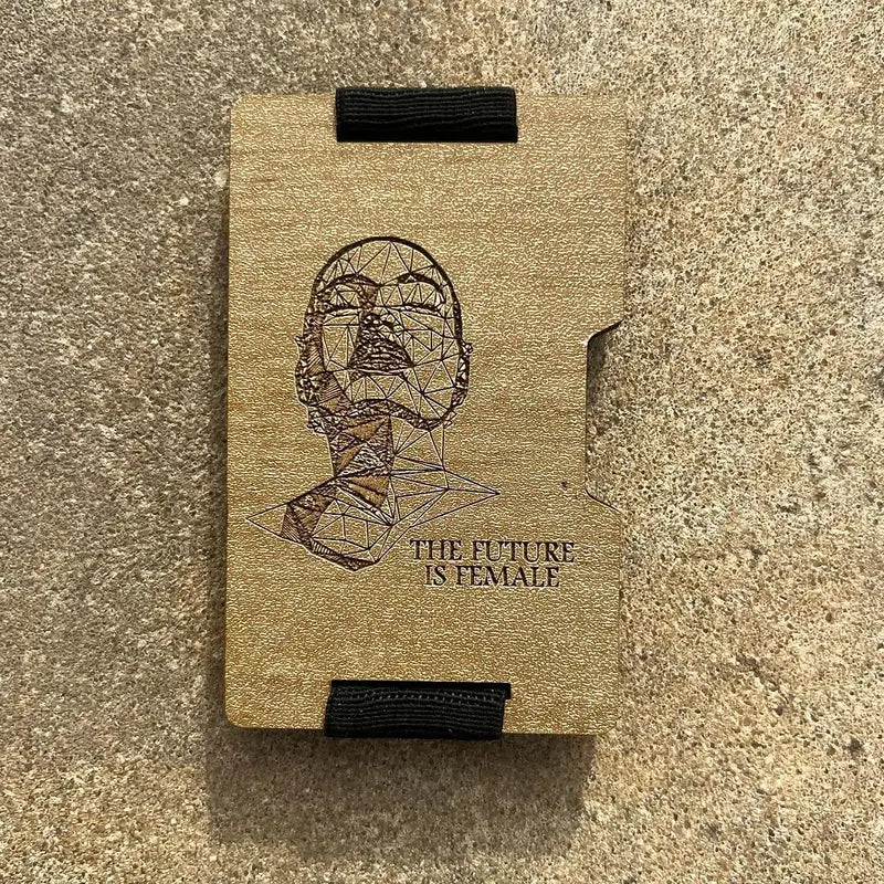 Porte-cartes en bois (compact & personnalisable)