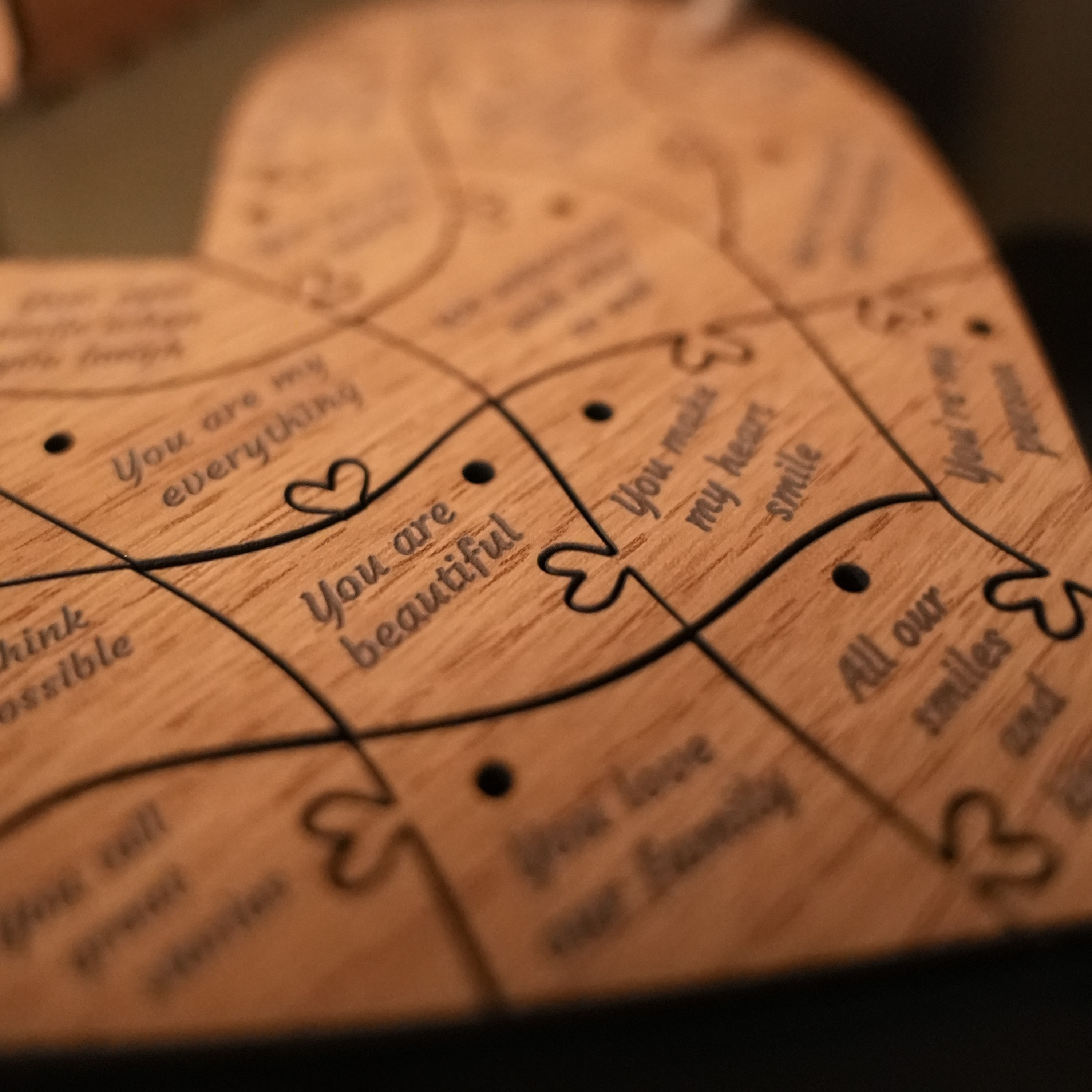 Puzzle en bois personnalisé