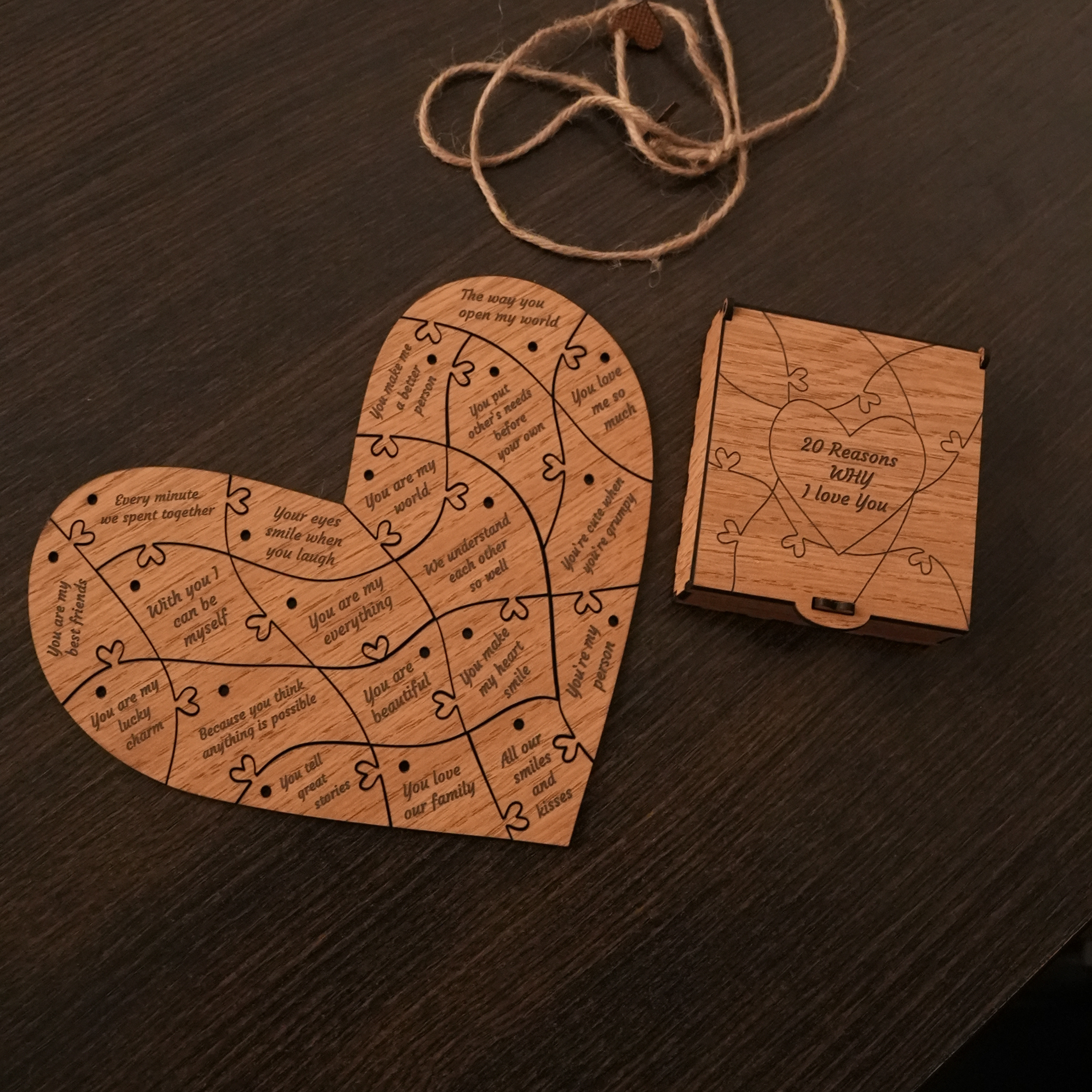 Puzzle en bois personnalisé